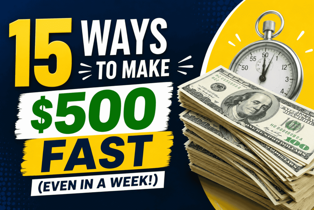 Make $500 Fast (Even in a Week!)